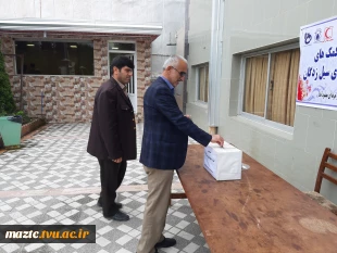 برگزاری ایستکاه پویش مهربانی با حضور کارکنان، دانشجویان و اساتید در دانشکده فنی و حرفه ای محمودآباد 5