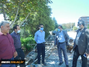 بازدید میدانی مسئول کمیته فنی استان مازندران جناب آقای مهندس محمدنژاد از پروژه های عمرانی در دست احداث و محوطه سازی آموزشکده فنی امام صادق(ع)بابل 2