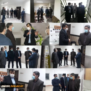 بازدید معاون اداری مالی و مدیرکل امور عمومی و پشتیبانی دانشگاه فنی و حرفه ای کشور از دانشکده فنی و حرفه ای محمودآباد