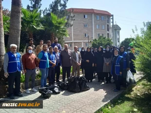 برگزاری مانور پاکسازی طبیعت پارک محله سیدجلال به مناسبت روز جهانی محیط زیست با همکاری سازمان پسماند شهرداری بابل و آموزشکده فنی و حرفه ای دختران الزهرا (س) بابل  2
