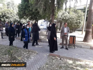 برگزاری مانور پاکسازی طبیعت پارک محله سیدجلال به مناسبت روز جهانی محیط زیست با همکاری سازمان پسماند شهرداری بابل و آموزشکده فنی و حرفه ای دختران الزهرا (س) بابل  2
