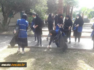 برگزاری مانور پاکسازی طبیعت پارک محله سیدجلال به مناسبت روز جهانی محیط زیست با همکاری سازمان پسماند شهرداری بابل و آموزشکده فنی و حرفه ای دختران الزهرا (س) بابل  2