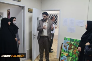 بازدید معاون پژوهشی دانشگاه فنی و حرفه استان مازندران از واحد های آموزشی و پژوهشی، کارگاهها، آزمایشگاه‌ها، کلاسها و نمایشگاه پوشاک آموزشکده فنی و حرفه ای دختران بابل  11