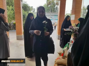 مراسم استقبال از دانشجویان با برپائی ایستگاه صلواتی مقارن با آغاز امامت حضرت ولیعصر(عج) و هفته دفاع مقدس در آموزشکده فنی و حرفه ای دختران بابل 7