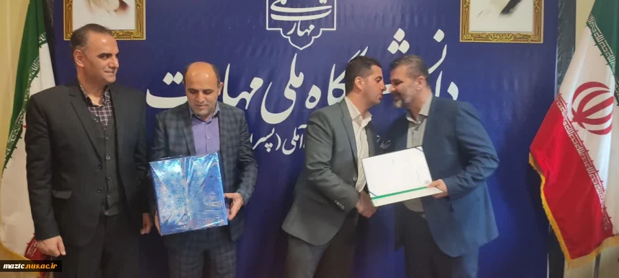 برگزاری مراسم  تکریم مهندس ساسان فلاحی و معارفه دکتر قربان قاسمی سرپرست جدید دانشکده ملی مهارت علامه حسن‌زاده آمل  11