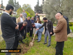 کاشت نهال در محوطه دانشگاه ملی مهارت استان مازندران به مناسبت گرامی‌داشت روز درختکاری  2
