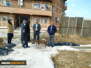 بازدید دکتر نعمت اله عسکری سرپرست دانشگاه ملی مهارت استان مازندران از پروژه در حال ساخت سوله ورزشی دانشکده ملی مهارت دختران ساری 2
