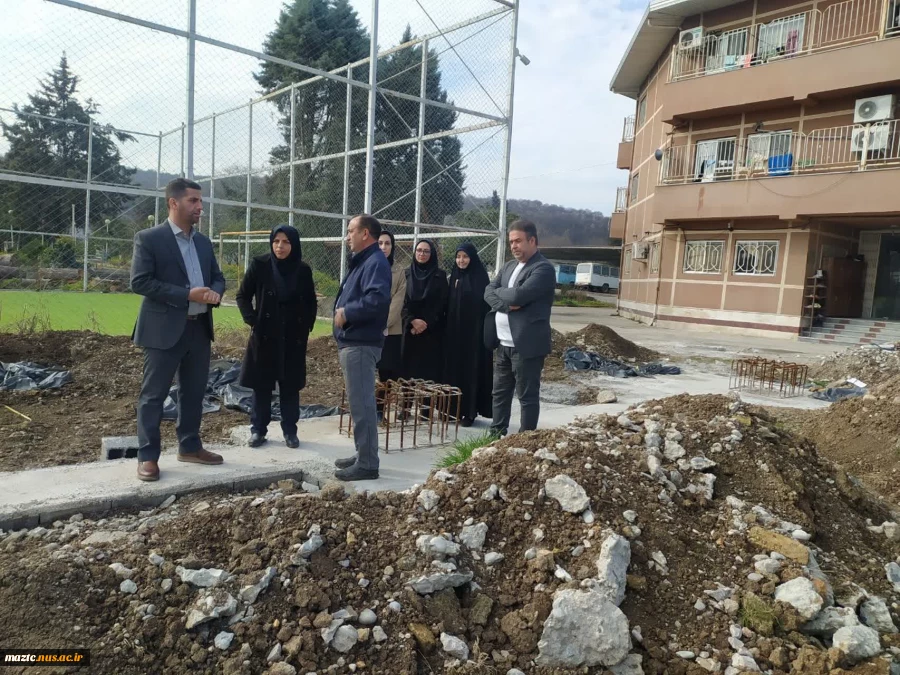بازدید دکتر نعمت اله عسکری سرپرست دانشگاه ملی مهارت استان مازندران از پروژه در حال ساخت سوله ورزشی دانشکده ملی مهارت دختران ساری 4