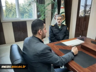 دیدار دکتر نعمت اله عسکری؛ رئیس دانشگاه ملی مهارت مازندران با سردار مفخمی شهرستانی؛ فرماندهی انتظامی استان 2