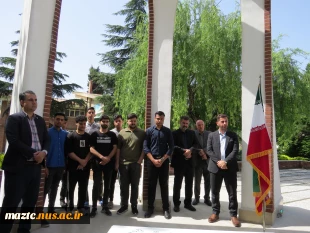 گرامیداشت روز ملی فناوری هسته ای و محکوم کردن جنایات وحشیانه رژیم غاصب اسرائیل در کشتار مردم بیگناه غزه و فلسطین در دانشگاه ملی مهارت استان مازندران 
 2