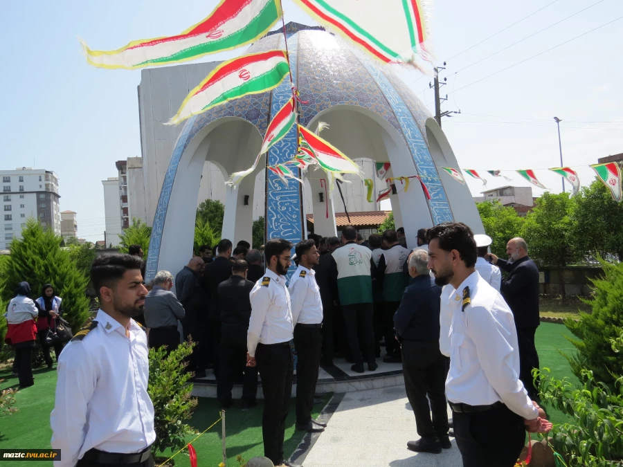 افتتاح المان شهید خوشنام دانشکده ملی مهارت شهرستان محمودآباد و تجدید میثاق با آرمان های شهدا و امام راحل 8