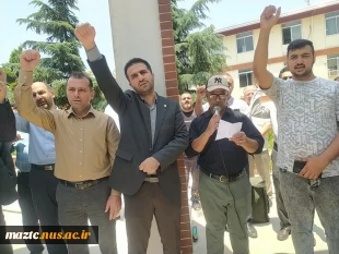 تجمع دانشگاهیان دانشگاه ملی مهارت مازندران درحمایت از مقاومت و محکومیت جنایات رژیم صهیونیستی 3