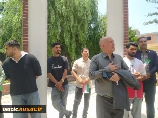 تجمع دانشگاهیان دانشگاه ملی مهارت مازندران درحمایت از مقاومت و محکومیت جنایات رژیم صهیونیستی 6