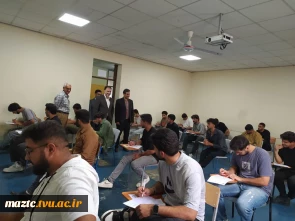 بازدید دکتر جهانشاهی  معاونت آموزشی دانشگاه ملی مهارت از حوزه‌های امتحانی دانشکده ملی مهارت امام محمد باقر (ع) ساری