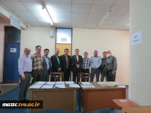 بازدید دکتر جهانشاهی  معاونت آموزشی دانشگاه ملی مهارت از حوزه‌های امتحانی دانشکده ملی مهارت امام محمد باقر (ع) ساری  2