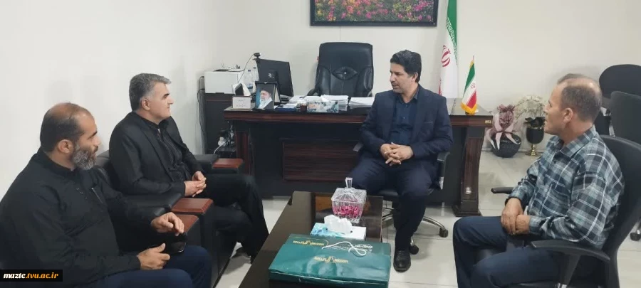 نشست رئیس دانشکده با مدیر آموزش و پرورش شهرستان نور 2