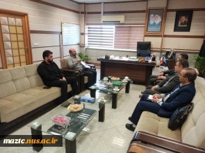 دیدار دکتر نعمت اله عسکری رئیس دانشگاه ملی مهارت مازندران با مهندس مجتبی  سیف اله پورمدیر مخابرات منطقه مازندران