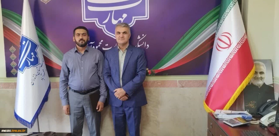 تقدیر رییس دانشکده ملی مهارت محمودآباد از خبرنگار 3