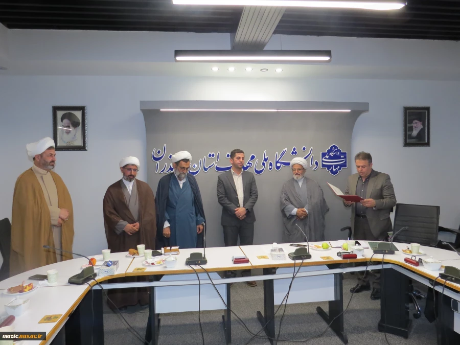 آیین معارفه سرپرست نهاد نمایندگی مقام معظم رهبری در دانشگاه ملی مهارت استان مازندران برگزار شد 11