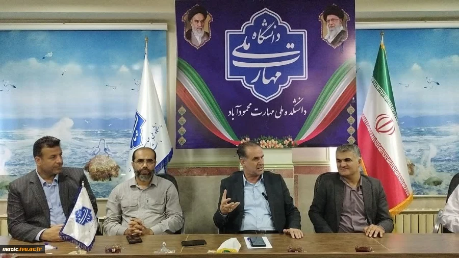 بازدید دکتر عبدالوحید فیاضی نماینده مردم شریف محمودآباد و نور و ریاست مجمع نمایندگان استان مازندران در مجلس شورای اسلامی از دانشکده ملی مهارت محمودآباد 2