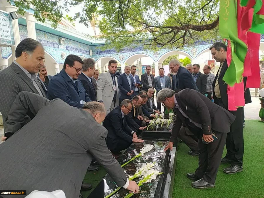 آیین غبار روبی گلزار شهدا‌ به مناسبت فرارسیدن  سالروز هفته دفاع مقدس برگزار شد 2