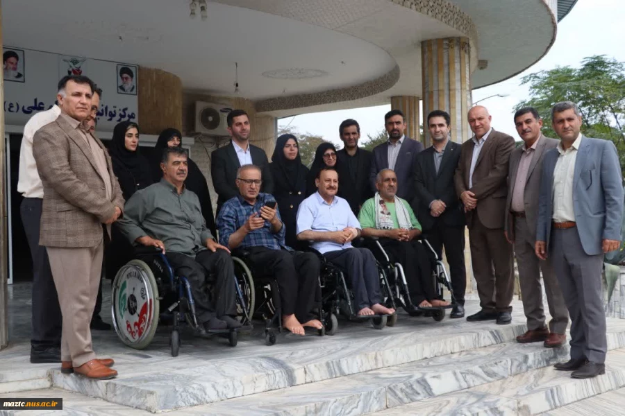 در راستای گرامیداشت هفته دفاع مقدس و تقویت ارتباط دانشگاه با ارزش‌های والای انقلاب اسلامی
دیدار صمیمانه رئیس دانشگاه ملی مهارت مازندران ، هیئت رئیسه  و روسای دانشکده های ۱۲گانه با جانبازان مرکز توانبخشی امام علی (ع) ساری 2
