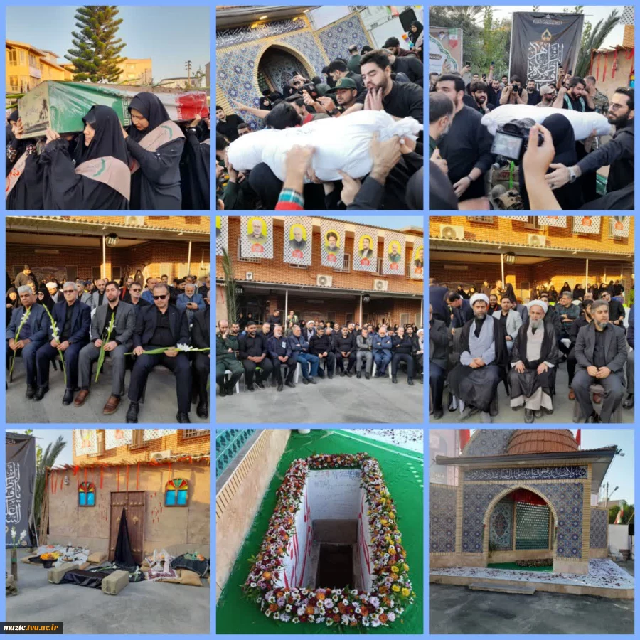 آیین تشییع و خاکسپاری شهدای والامقام خوشنام در دانشکده‌های ملی مهارت دختران بابل و پسران بهشهر 3