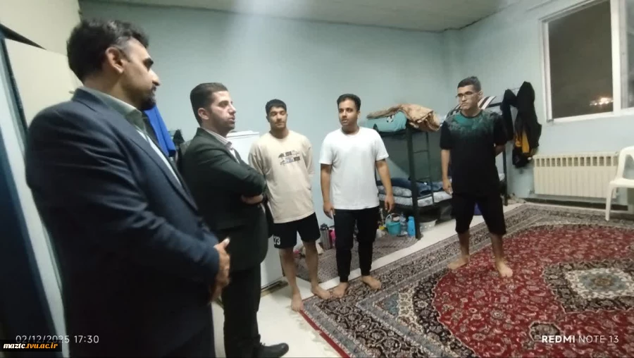 بازدید دکتر نعمت‌اله عسکری از خوابگاه دریا دانشکده ملی مهارت امام محمد باقر (ع) ساری
 2