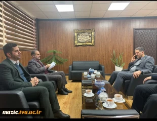 دیدار دکتر نعمت اله عسکری رئیس دانشگاه ملی مهارت این استان، به همراه دکتر فیاضی، نماینده محترم مردم شریف شهرستان نور و محمودآباد در مجلس شورای اسلامی با رئیس دانشگاه ملی مهارت 2