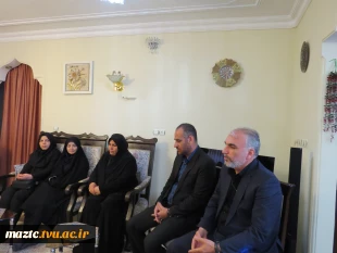 دیدار صمیمانه سرپرست دانشگاه ملی مهارت مازندران با خانواده شهیدان امیرحسین مهدوی و احسان تقوی 3