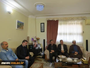 دیدار صمیمانه سرپرست دانشگاه ملی مهارت مازندران با خانواده شهیدان امیرحسین مهدوی و احسان تقوی 4