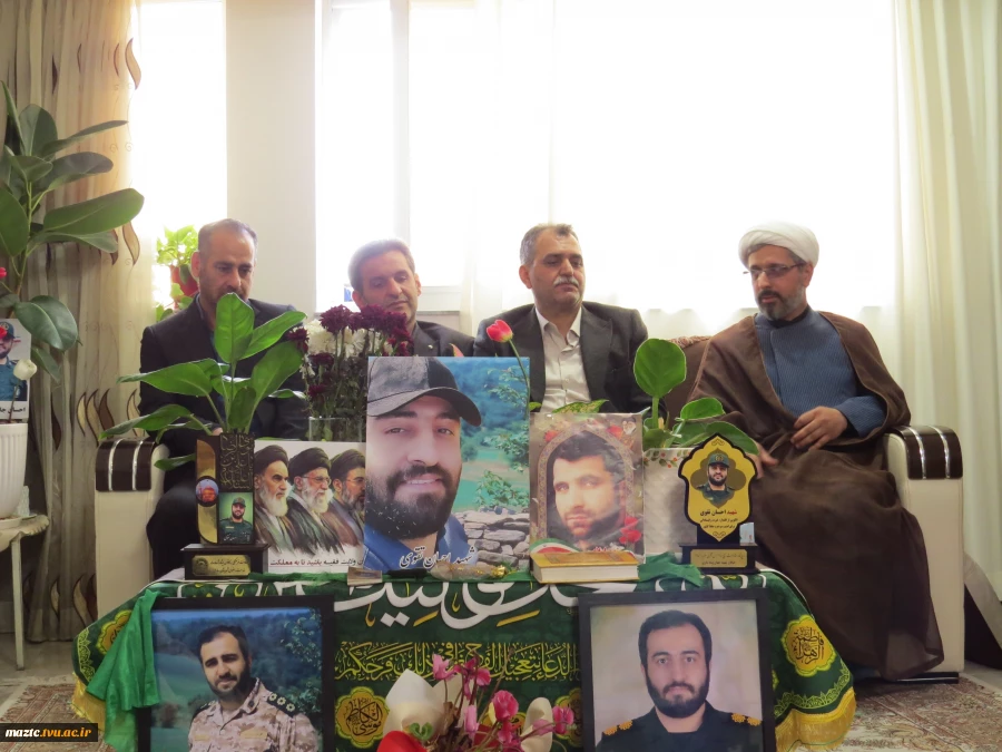 دیدار صمیمانه سرپرست دانشگاه ملی مهارت مازندران با خانواده شهیدان امیرحسین مهدوی و احسان تقوی 6