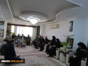دیدار صمیمانه سرپرست دانشگاه ملی مهارت مازندران با خانواده شهیدان امیرحسین مهدوی و احسان تقوی 8
