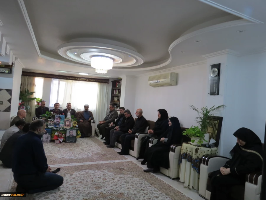 دیدار صمیمانه سرپرست دانشگاه ملی مهارت مازندران با خانواده شهیدان امیرحسین مهدوی و احسان تقوی 8