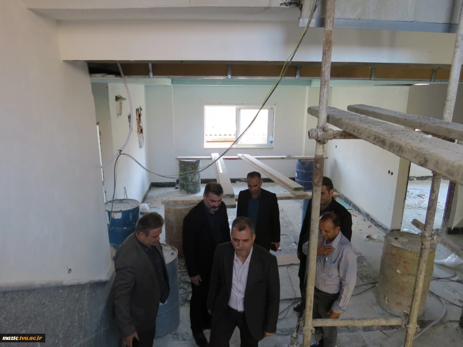 بازدید سرپرست دانشگاه ملی مهارت مازندران از پروژه در حال تکمیل ساختمان اداری دانشگاه 2