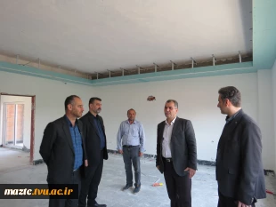 بازدید سرپرست دانشگاه ملی مهارت مازندران از پروژه در حال تکمیل ساختمان اداری دانشگاه 3