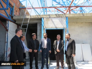 بازدید سرپرست دانشگاه ملی مهارت مازندران از پروژه در حال تکمیل ساختمان اداری دانشگاه 4