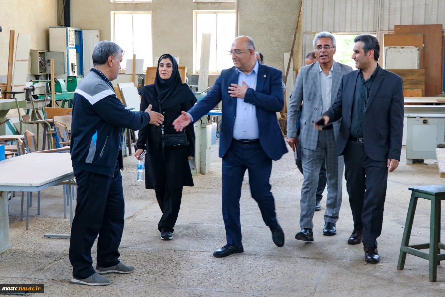 بازدید معاون مدیرکل آموزش و پرورش مازندران از امکانات کارگاهی دانشکده امام محمدباقر (ع) 6