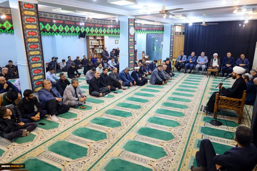 حضور مسئولین دانشگاه ملی مهارت استان مازندران در مراسم عزاداری دفتر نماینده ولی فقیه در مازندران 6