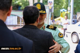 بازدید فرمانده نیروی  انتظامی مازندران از دانشگاه ملی مهارت استان مازندران 3