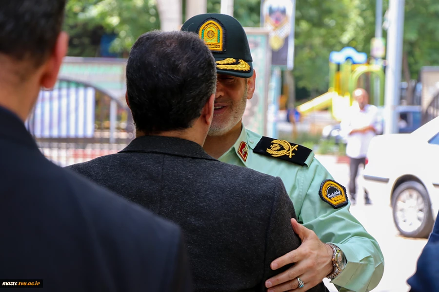 بازدید فرمانده نیروی  انتظامی مازندران از دانشگاه ملی مهارت استان مازندران 3