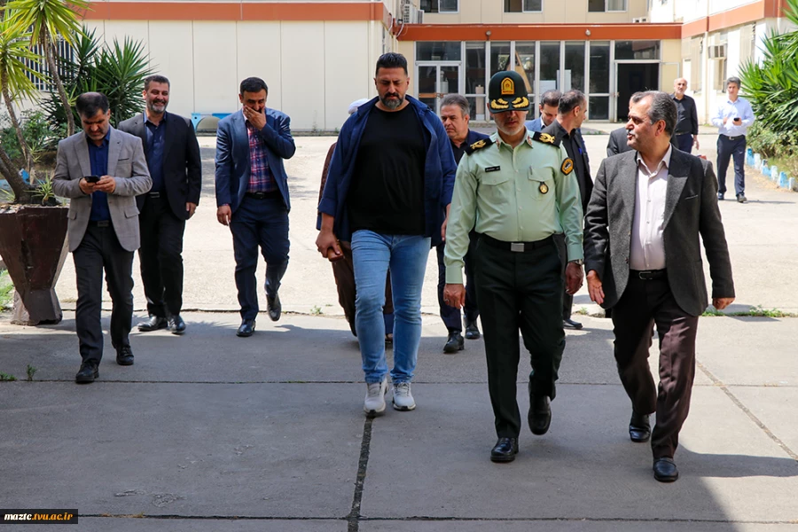 بازدید فرمانده نیروی  انتظامی مازندران از دانشگاه ملی مهارت استان مازندران 8