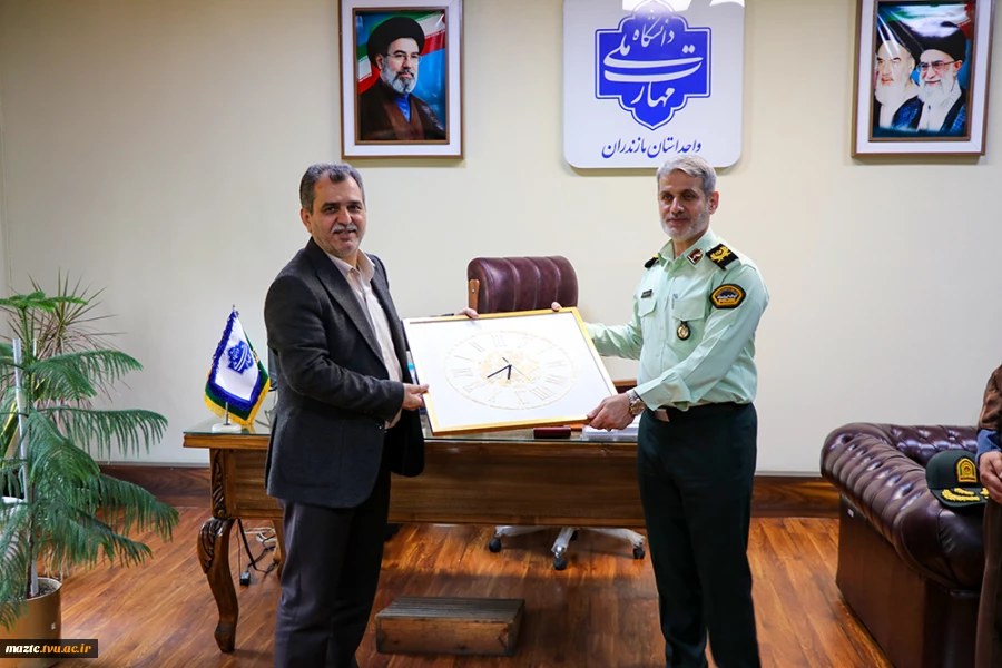بازدید فرمانده نیروی  انتظامی مازندران از دانشگاه ملی مهارت استان مازندران 20