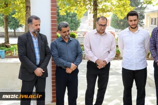 آغاز سال تحصیلی با غبارروبی مزار و ادای احترام به شهید خوش‌نام دانشگاه 10