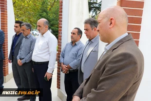 آغاز سال تحصیلی با غبارروبی مزار و ادای احترام به شهید خوش‌نام دانشگاه 11