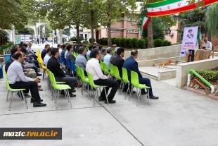 مراسم گرامیداشت هفته دفاع مقدس در یادمان شهید خوش‌نام دانشکده ساری 3
