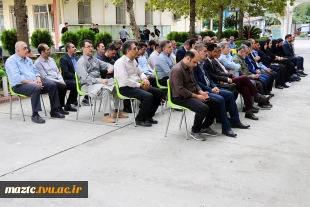 مراسم گرامیداشت هفته دفاع مقدس در یادمان شهید خوش‌نام دانشکده ساری 5