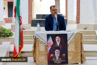 مراسم گرامیداشت هفته دفاع مقدس در یادمان شهید خوش‌نام دانشکده ساری 10
