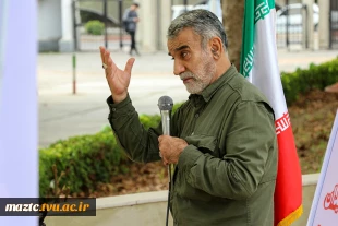 مراسم گرامیداشت هفته دفاع مقدس در یادمان شهید خوش‌نام دانشکده ساری 12