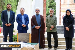 مراسم گرامیداشت هفته دفاع مقدس در یادمان شهید خوش‌نام دانشکده ساری 17